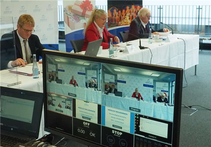 Die SBR-Mitgliederversammlung wurde wegen der Corona virtuell durchgeführt. SBR-Präsidentin Monika Sauer bei ihrer Eröffnungsrede. Foto: SBR