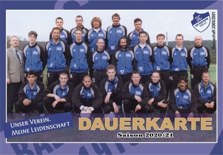 Die SCB-Dauerkarte für die Saison 2020/2021. Quelle: SC Bad Bodendorf