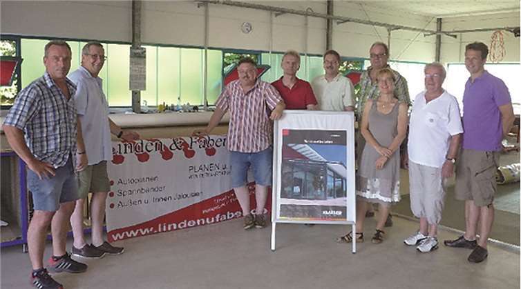 Die SPD-Kommunalpolitiker informierten sich am neuen Firmensitz von Linden & Faber. privat