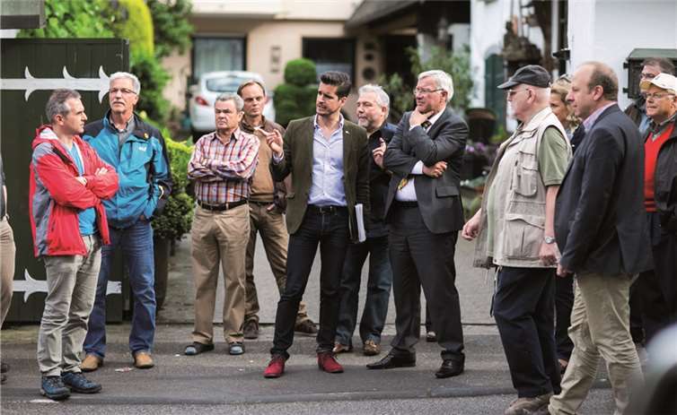Die SPD Metternich beim Stadtteilspaziergang mit weiteren Teilnehmern. Kai Myller