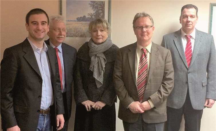 Die SPD-Mitglieder bei ihrem Besuch im Remagener Krankenhaus „Maria Stern“. privat