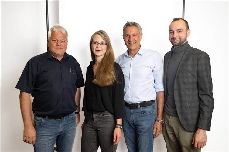Die SPD-Spitze: Stephan Schuth, Svenja Budde, Achim Bermel und Bürgermeisterkandidat Jan Badinsky. Quelle: SPD Mülheim-Kärlich
