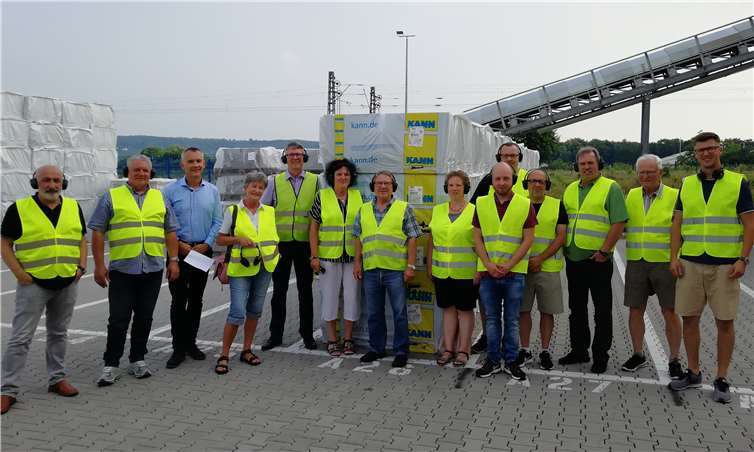 Die SPD Urmitz bei ihrem Besuch im neuen Kann-Werk. Privat