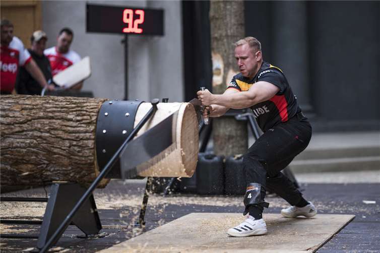 Die STIHL TIMBERSPORTS® Series bringt die Königsklasse des Sportholzfällens nach Oberhonnefeld-Gierend.Foto: Sebastian Marko