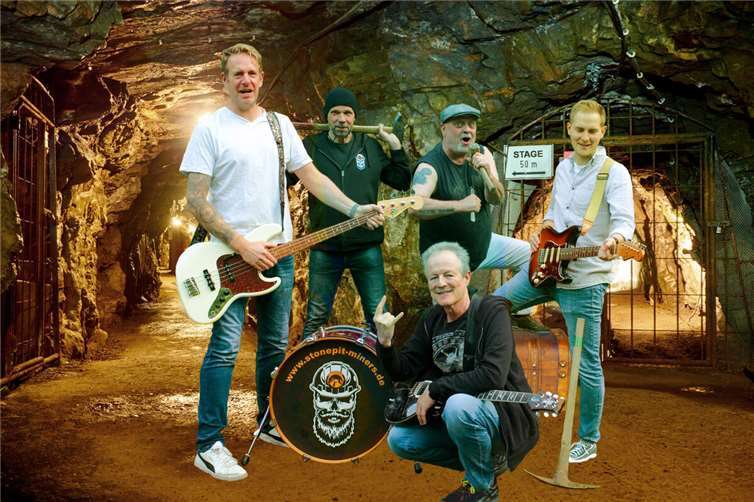 Die STONEPIT MINERS spielen am 11. Oktober in Ockenfels.Quelle: STONEPIT MINERS 
