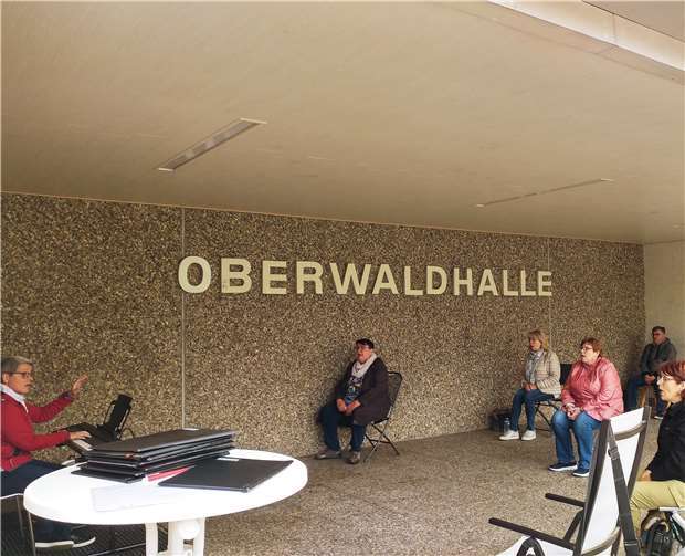 Die Sänger bei der letzen Probe, zu Corona-Bedingungen. Foto: privat