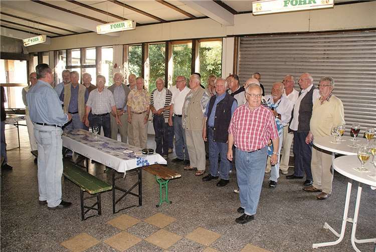 Die Sänger beim Geburtstags-Ständchen. privat