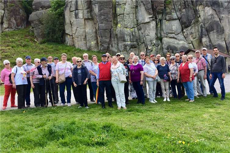 Die Sänger und ihre Sangesfreunde verbrachten vier schöne Tage im Weserbergland. Foto: M.Mönch