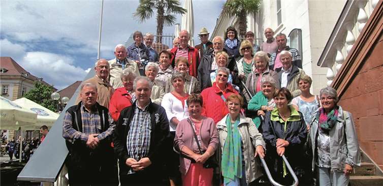 Die Sängergruppe des katholischen Kirchenchores St. Michael und St. Katharina sowie Freunde auf ihrer Chortour.privat