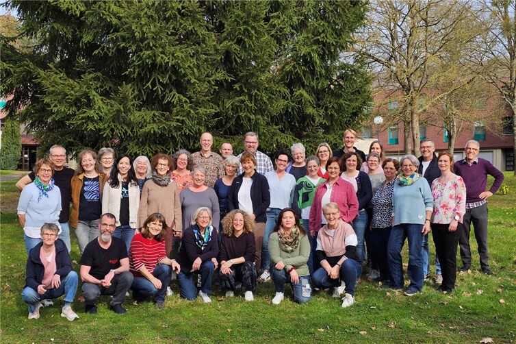 Die Sängerinnen und Sänger von „Cantiamo“ trafen sich in Vallendar bei Koblenz zu einem Probenwochenende. Foto: privat