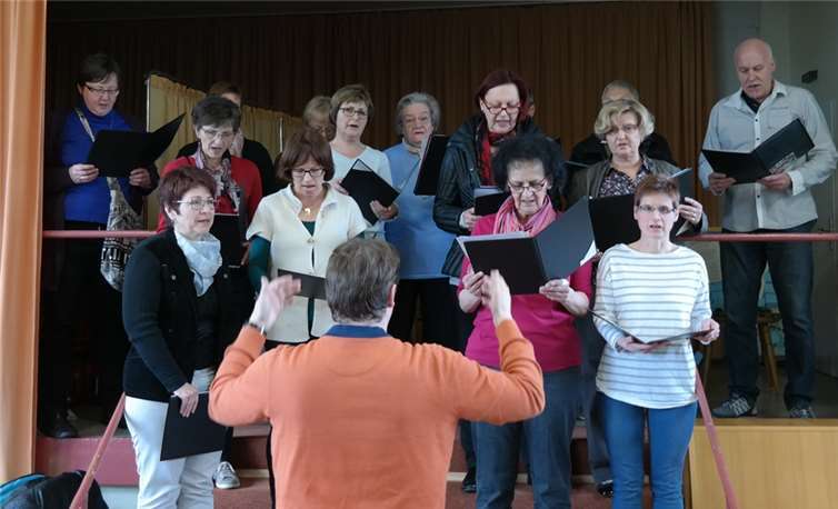 Die Sängerinnen und Sänger von „Happy Voices“ begeisterten mit ihren Liedern. privat