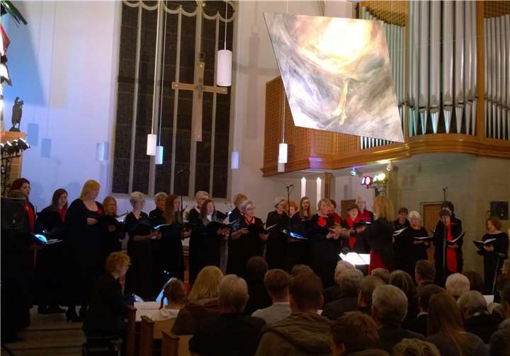 Die Sängerinnen von Pro Musica begeisterten mit ihrer Klangfülle.  privat