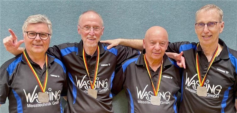 Die Säulen des Erfolges: v.li. B.Britz; B.Schuler; G.Werner und St.Engel.