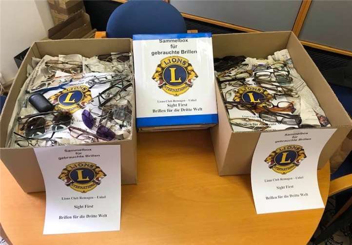 Die Sammelboxen für nicht mehr benötigte Brillen sind wieder erreichbar! Foto: Lions Club