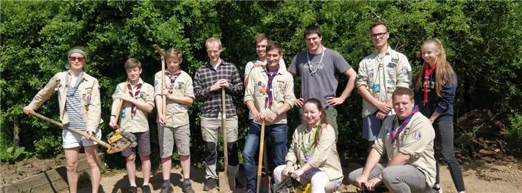 Die Sandgrube für die Kindergarten Gruppe „Brombeeren“ ist fertig. Foto: Christian Lippmann / privat