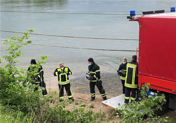 Die Sandsackbarriere wurde durch die Feuerwehr errichtet.