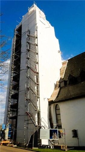 Die Sanierung des Kirchturms konnte der Verein mit 45.000 Euro unterstützen.