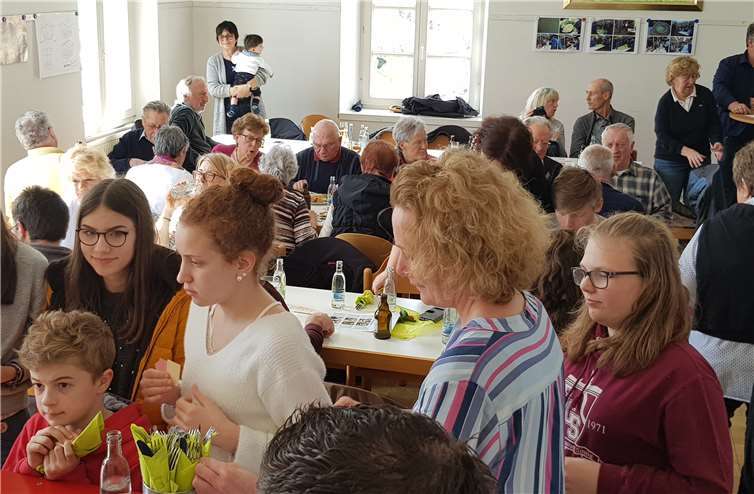 Die Sauerkrautverkostung war ein voller Erfolg.