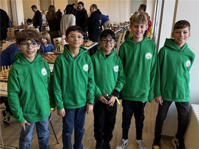 Die Schachabteilung des TTC Fritzdorf war wieder mit der U10-Mannschaft bei den Dt. Meisterschaften vertreten. Foto: privat