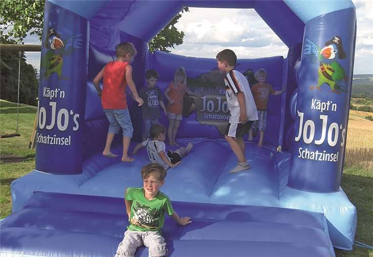 Die Schatzinsel war ein beliebter Tummelplatz für die Kids. privat