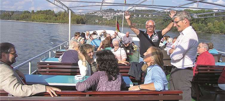 Die Schiffstour auf Rhein und Mosel bei herrlichem Wetter war natürlich der Höhepunkt des Ausfluges der Seniorinnen und Senioren aus Weibern. privat