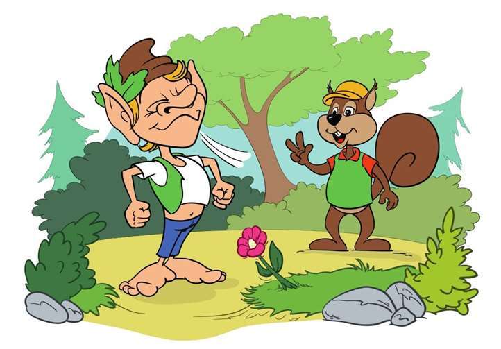 Die Schöpferin des Waldwichtels ist Karina Krämer vom Forstamt Lahnstein. Grafik: Stadt Lahnstein