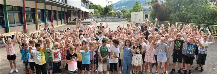 Die Schüler der Grundschule „erliefen“ Geld für den guten Zweck.Foto: Grundschule Cochem