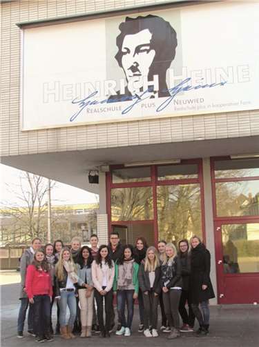 Die Schüler der Heinrich-Heine-Realschule blicken erfreut dem Schulaustausch entgegen. privat