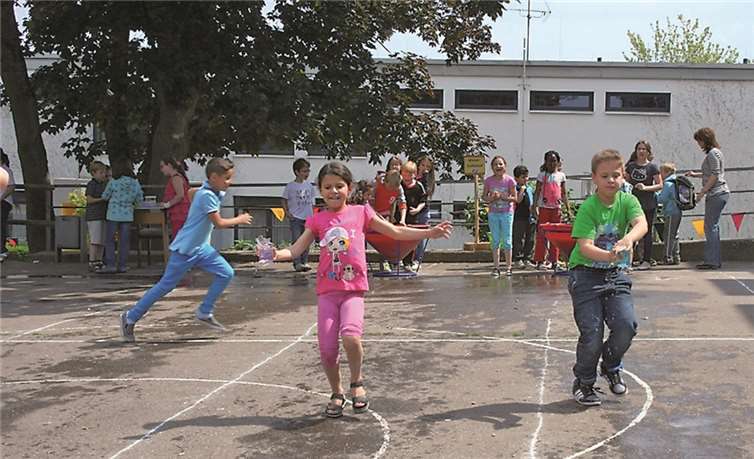 Die Schüler der Offenen Ganztagsschule waren voll in Aktion.privat