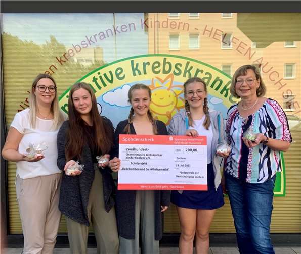 Die Schüler erzielten einen Erlös von 200 Euro für krebskranke Kinder. Foto: Jennifer Freitag
