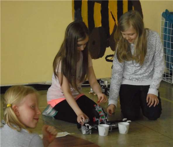 Die Schüler hatten sichtlich Spaß.privat