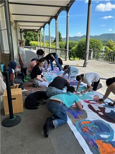 Die Schüler konnten selbst gestalterisch aktiv werden.  Foto: Henrike Schäfer
