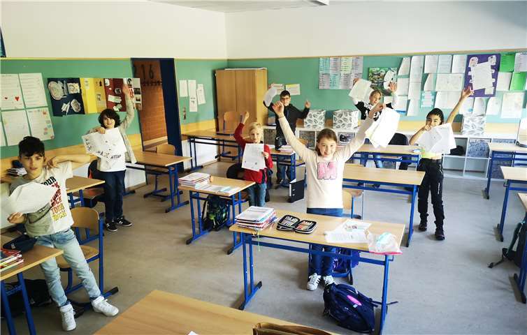 Die Schüler waren alle mit Feuereifer bei der Sache. Fotos: privat