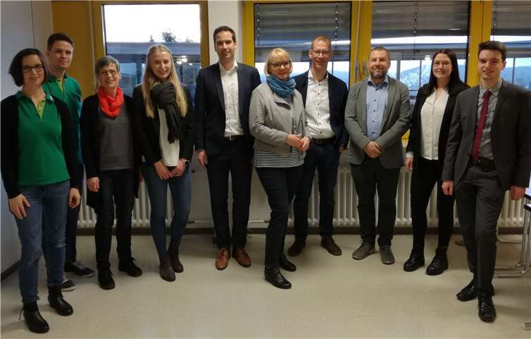 Die SchülerInnen der MSS 12 des Mayener Megina Gymnasiums werden durch professionelle Anleitung auf die Bewerbungssituation vorbereitet. Foto: privat