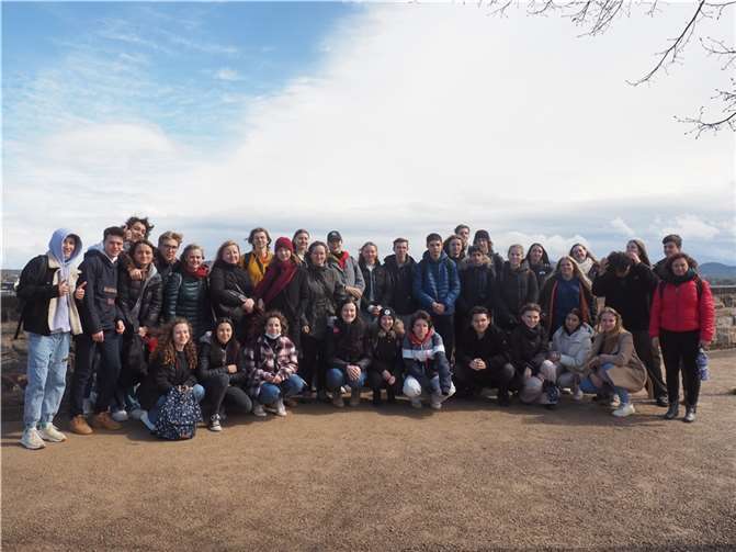 Die SchülerInnen des Are-Gymnasiums besuchen gemeinsam mit ihren tschechischen und französischen Gästen Bonn. Foto: privat
