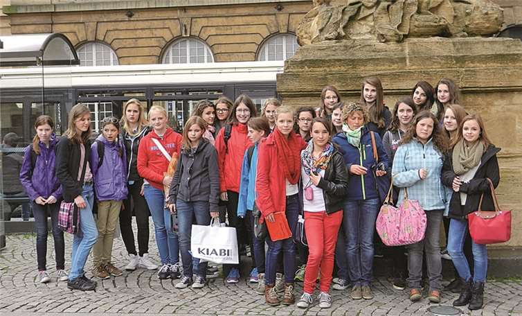 Die Schülerinnen genossen das Shopping à la francaise.Privat