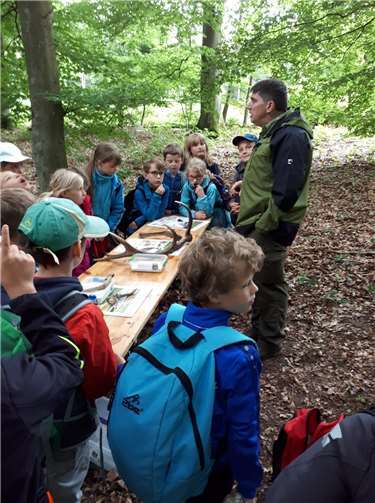„Waldolympiade für Kids“ Die Schülerinnen und Schüler der Grundschule Kürrenberg bewiesen mit zahlreichen mit Geschicklichkeitsspielen und anderen interessanten Angeboten, wie fit sie im Umgang mit der Natur sind.