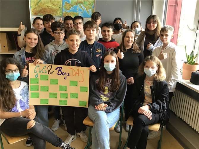Die Schülerinnen und Schüler der Klassen 7a und 7b waren begeistert von dem Tag. Foto: privat