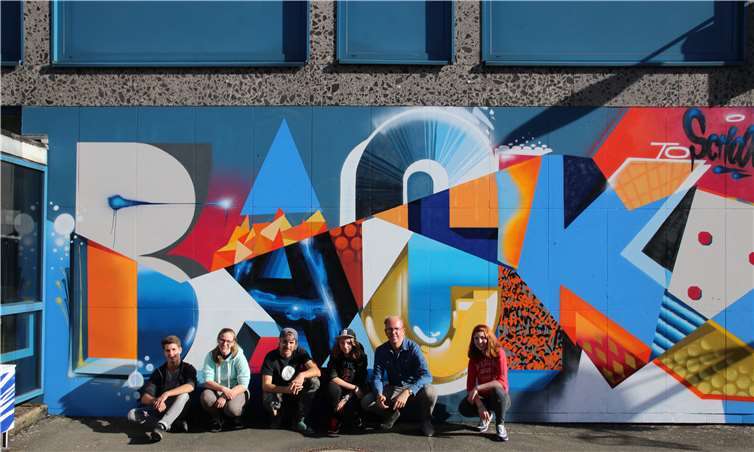 Die Schülerinnen und Schüler erschafften ein beeindruckendes Kunstwerk. Goethe-Gymnasium Bad Ems
