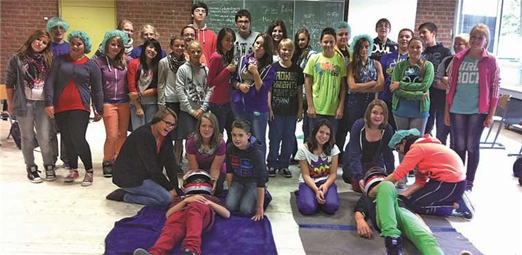 Die Schülerinnen und Schüler sind für den Notfall gerüstet.privat