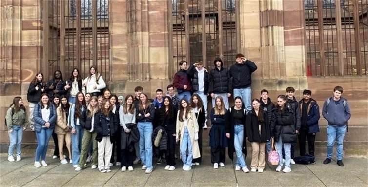 Die Schülerinnen und Schüler vertieften Französischkenntnisse bei Studientag in Straßburg. Foto: Silke Hein-Bertram