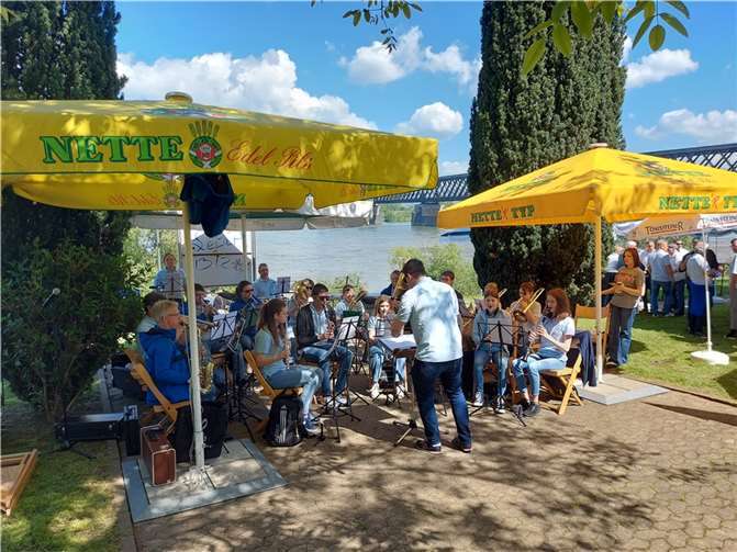 Die Schülerkapelle spielte auf. Foto: Nadine König