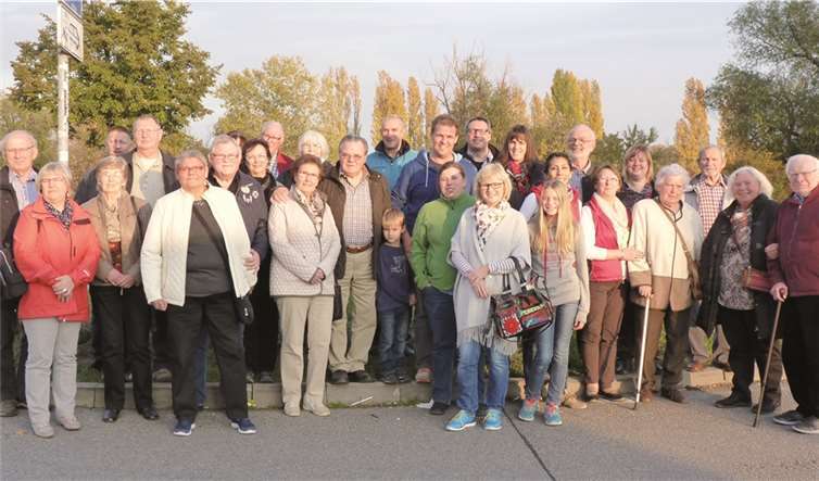 Die Schützen aus Bassenheim während ihres Ausfluges ins Elsass.privat