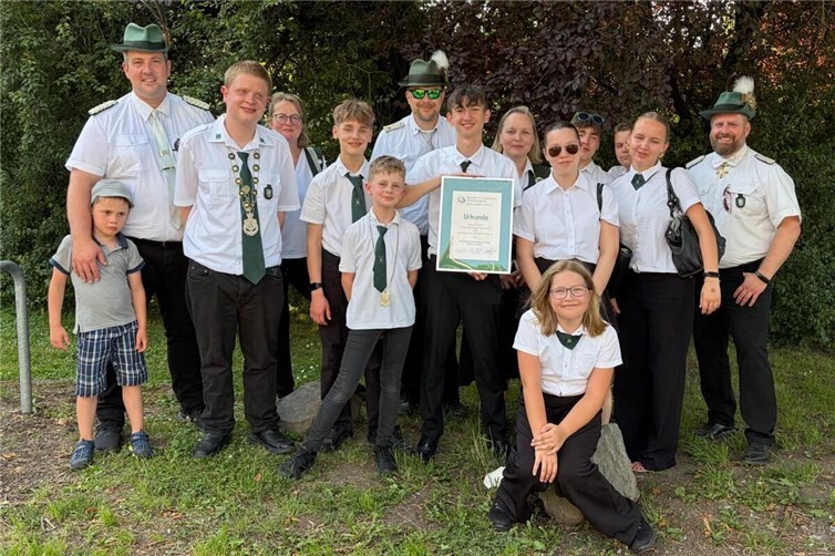Die Schützenjugend war mit eine Abordnung beim Diözesanjungschützentag in Soingen-Wald.