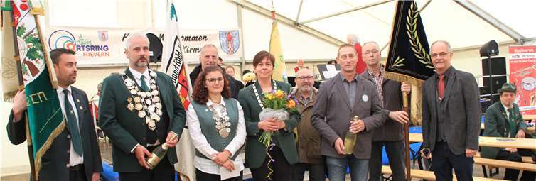 Die Schützenkönige 2019 Karl Heinz Behrendt, Susanne Majer, Julia Escher, Jürgen Salzmann. Fotos: MFU