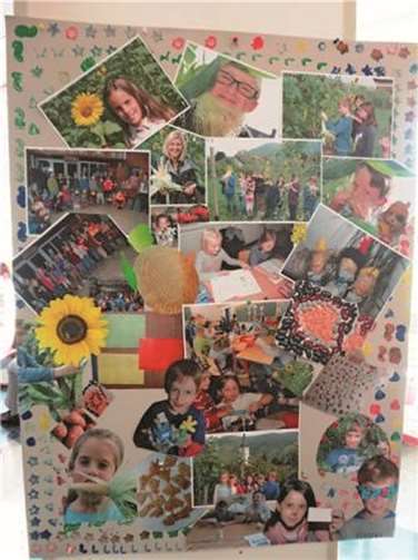 Die Schul-Reportergruppe dokumentierte anschaulich den Fortschritt des Projekts.