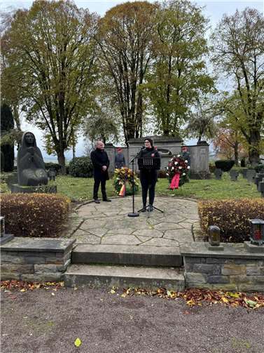 Die Schulgemeinschaft wurde von Alina Dötsch, Klassenstufe 12, vertreten.  Foto: privat