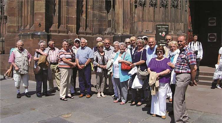 Die Schulkameraden aus dem Jahrgang 1939/40 hatten sehr viel Spaß auf ihrer Tour nach Straßburg. Privat