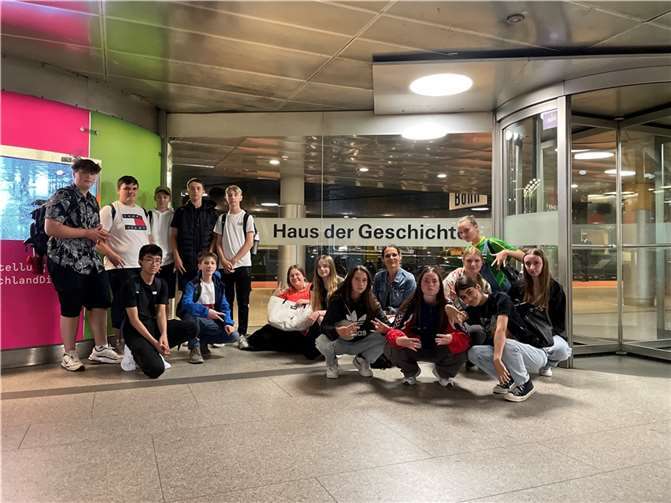 Die Schulreise führte zum ‚Haus der Geschichte‘ in Bonn. Foto: Natanja Neitzert