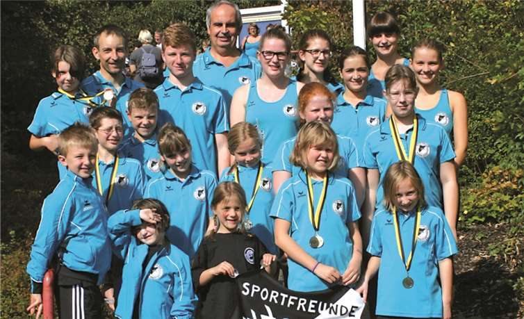 Die Schwimmer der Sportfreunde 09 Puderbach durften mit ihrem Abschneiden sehr zufrieden sein.privat